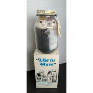 Vintage  1985 "Life In A Glass" Bride And Groom By Diane Gifts NOS RARE FIND